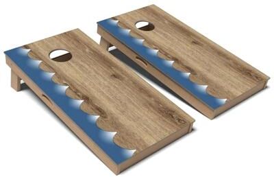 Skip's Garage Wave Surf Cornhole Board Set