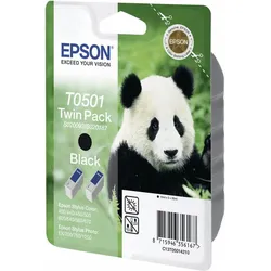 Epson T0501 (C13T05014210) Druckerpatrone – black – Originalprodukt (2er Pack)