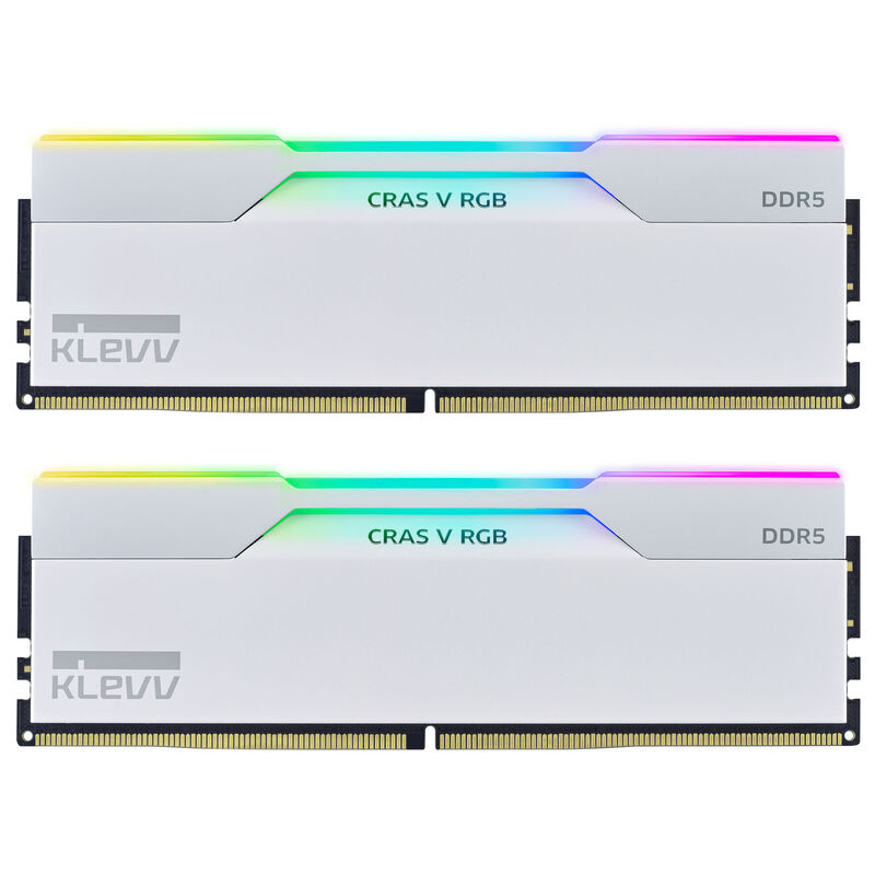 KLEVV CRAS V RGB EXPO DDR5-6000 RAM, CL30, XMP 3.0 & EXPO - 32 GB Dual-Kit, weiß
