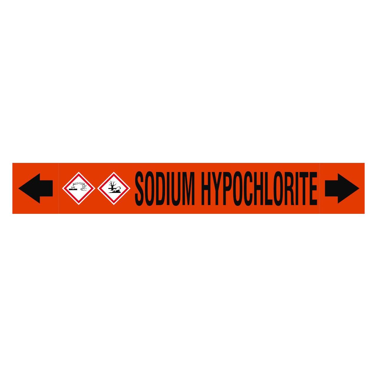 Brady ASME - Rohrmarkierer - Sodium Hypochlorite (313312)