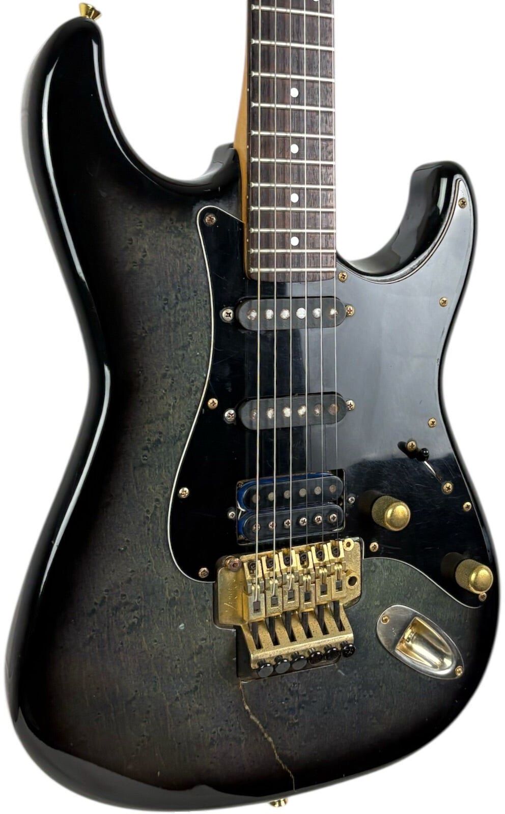 Fender Japan STR-80R Stratocaster 1986-1987 - Black Burst - Vintage   Vintage - Refurbished