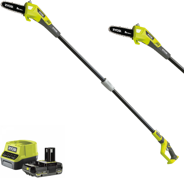 Ryobi RPP182020 - Akku-Hochentaster auf Schaft - Schwert 20 cm - 18V 2Ah