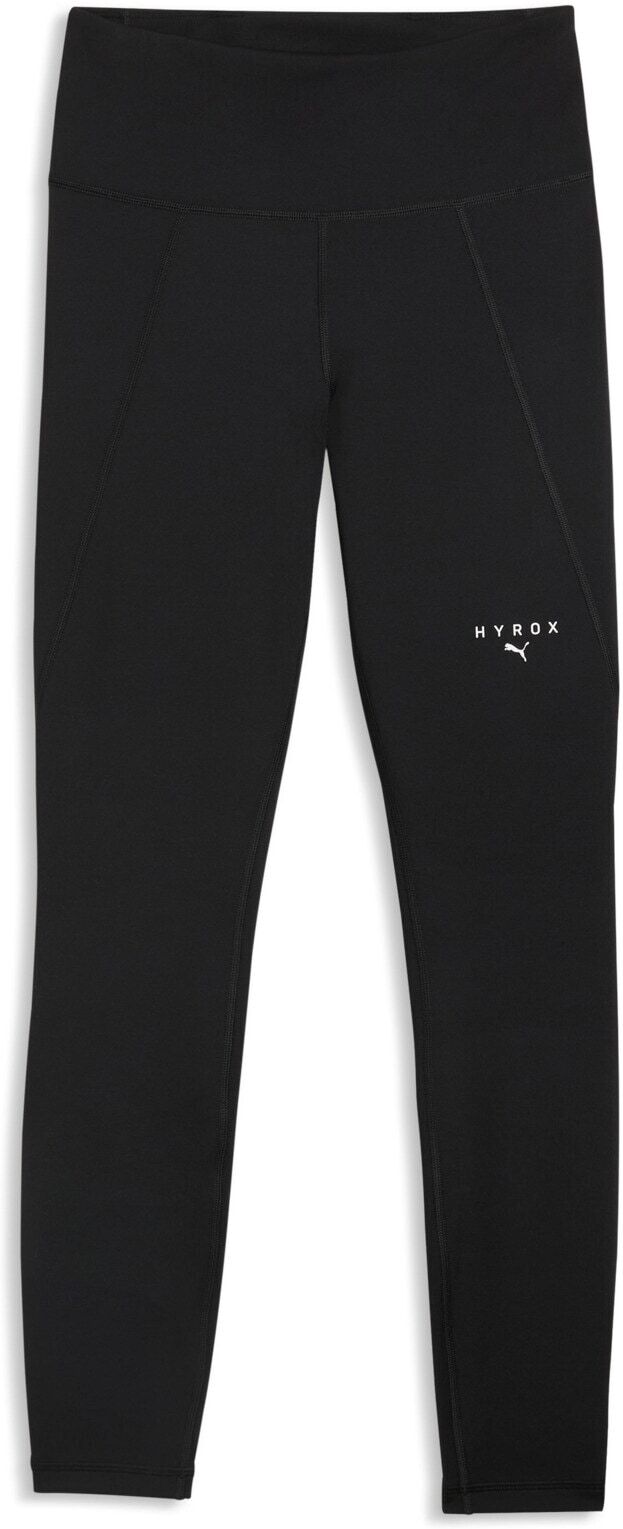 Trainingstights PUMA "W X HYROX TAD ESSENTIAL FL TIGHT", Damen, Gr. XL, N-Gr, schwarz (puma schwarz), Interlock, Obermaterial: 85% Polyester, 15% Elasthan, schmal normal, Hosen Trainingstights, schmale Passform, für Fitness-Workout, sportlicher Stil puma 