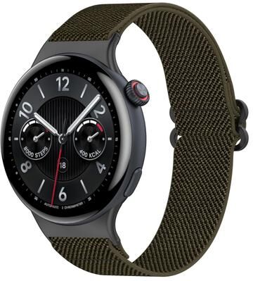 Everyday Crate For Vivo Watch 5 IQOO Watch 5 Braided Nylon Watch Band Elastic Replacement Strap Ethnic Style army Green