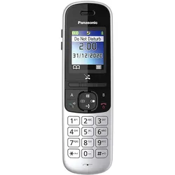 Panasonic KX-TGH710JTS, Telefon, Silber, Schwarz