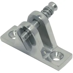 Verdeckbeschlag mit Klappnasenbolzen, 80°, A4, 56x17mm