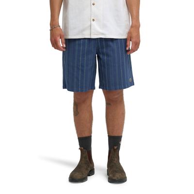 Shorts BILLABONG "Larry Jacquard", Herren, Gr. XL, Normalgrößen, blau (denim), Obermaterial: 100% Baumwolle., Hosen Shorts