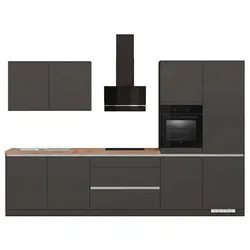 Impuls Küchenzeile IP 3150 Dekor Grau Graphit