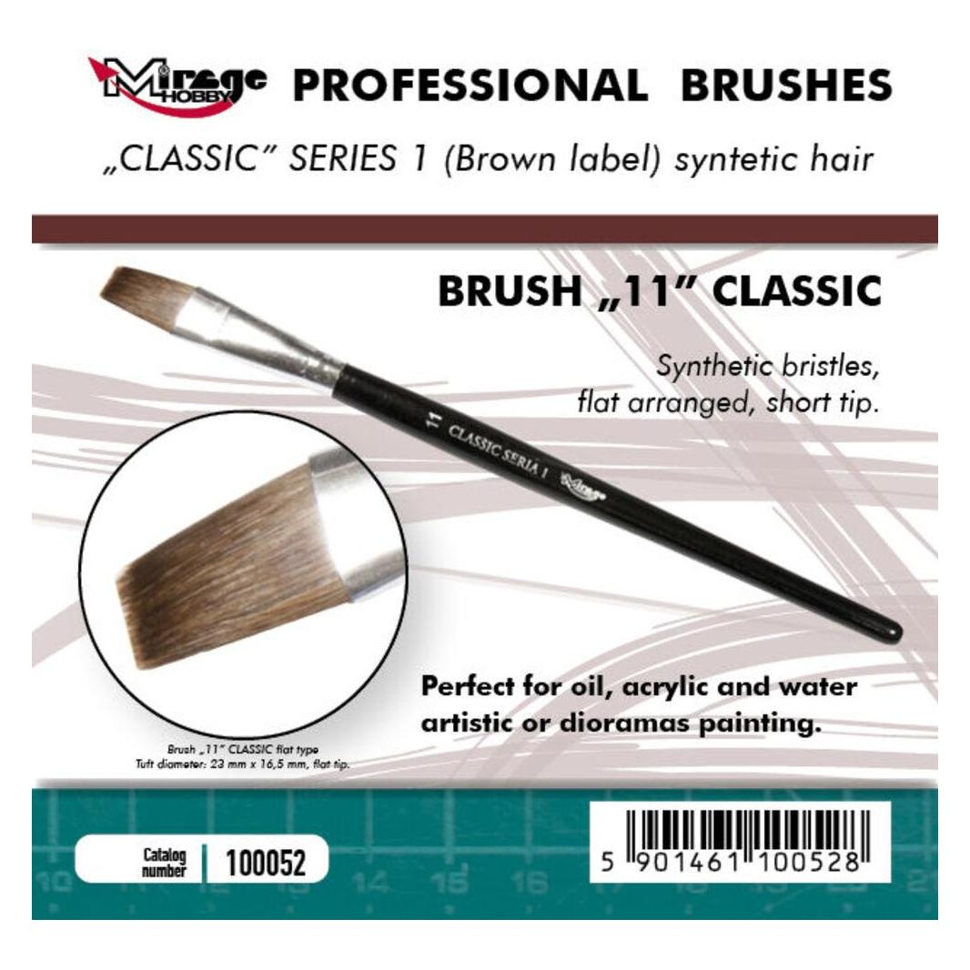 Mirage Hobby MIRAGE BRUSH FLAT HIGH QUALITY CLASSIC SERIES 1 size 11 (100052)
