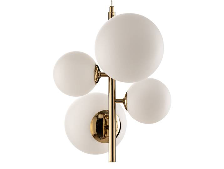 Suspension Dione, dorée, à 4 lampes - ALDEX - Salon / séjour - Moderne - Verre - Multi-ampoules