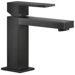 Gessi Rettangolo Waschtisch-Einhebelmischer, ohne Ablaufgarnitur, Ausladung 129 mm, 20002299, Farbe: Schwarz XL