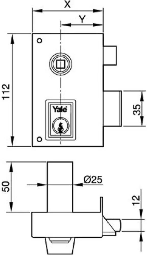 Cerradura De Seguridad Yale Marrón Talla Única Unisex
