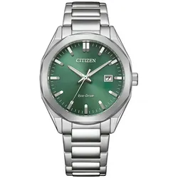 Citizen BM7620-83Y Eco-Drive Solar Herren-Uhr Stahl/Moosgrün