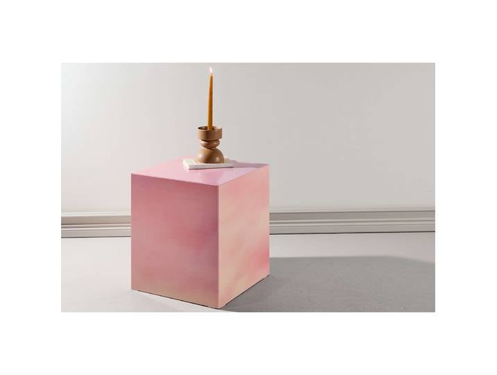 Table basse York - Carrée 40 x 45 x 40cm Rose foncé