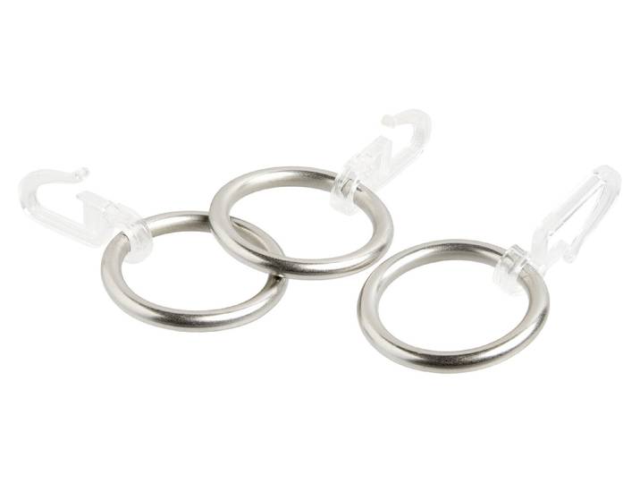 Gardinenringe für Ø27mm Edelstahloptik