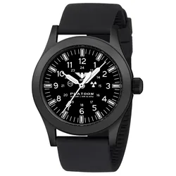 KHS PLABSSF.SB Herrenuhr Platoon Solar Silikon Schwarz
