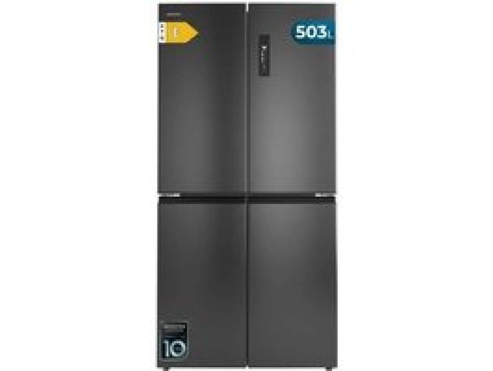 Cecotec Réfrigérateur 4 Portes No Frost Bolero CoolMarket 4D 503 Dark E 503L Hauteur 177 5 cm et 85 3 cm Largeur