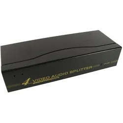 Cables Direct CDL 4 Port SVGA Splitter + Audio, Switch Box
