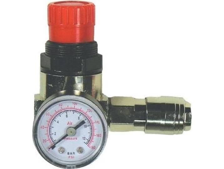 Mini Détendeur 1/4\ Mecafer Régulation De Pression Précise Avec Manomètre Intégré - Mecafer