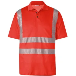 Kuebler, Arbeitsoberteil, Kübler Reflectiq Polo Psa 2 Warnrot 3XL (3XL)