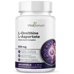 VitaSanum® L-Ornithin L-Aspartat – 2 Kapseln Tagesportion