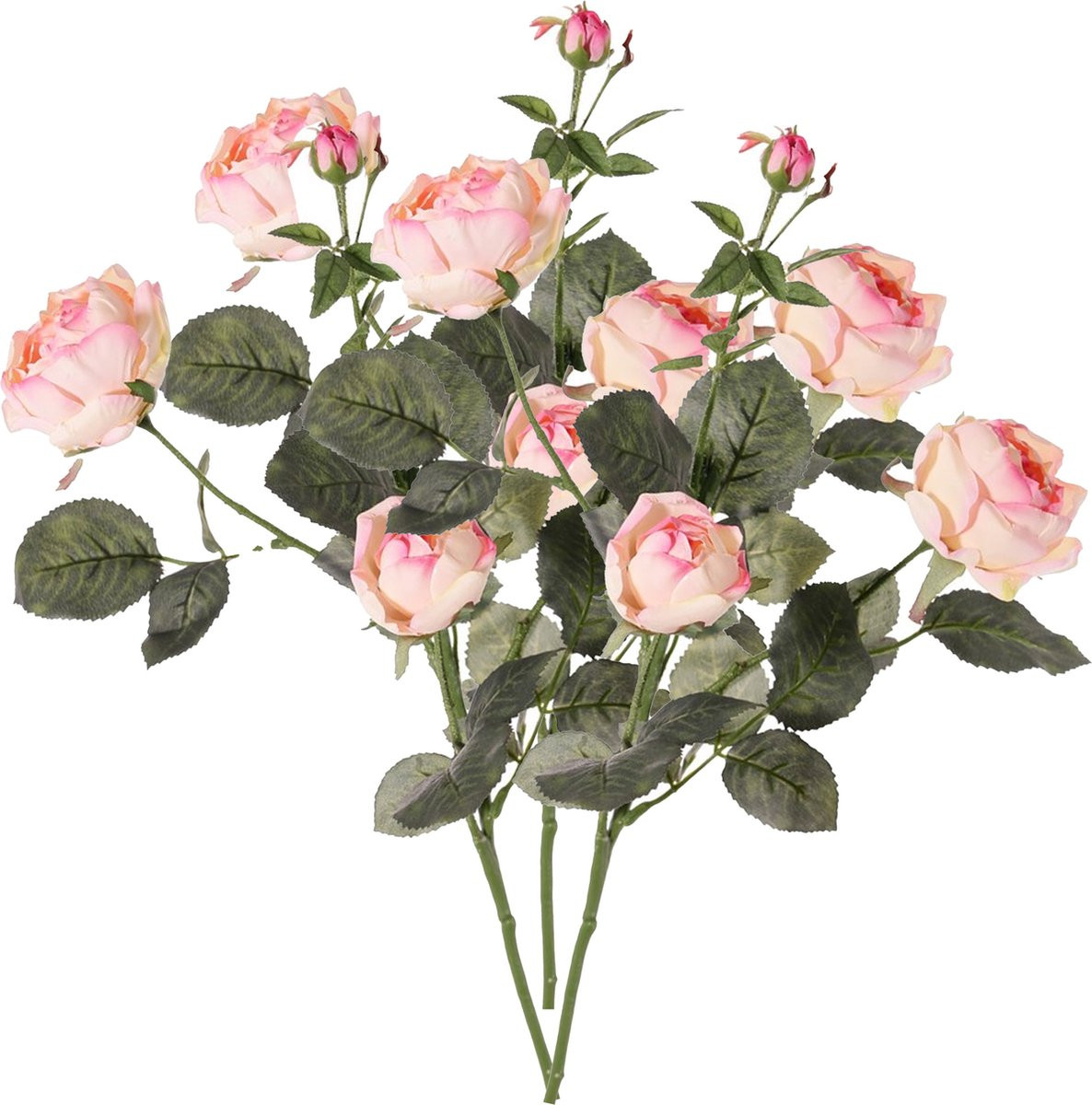 Top Art Kunstbloem Ariana Roos - 3 stuks - Roze - 73 cm