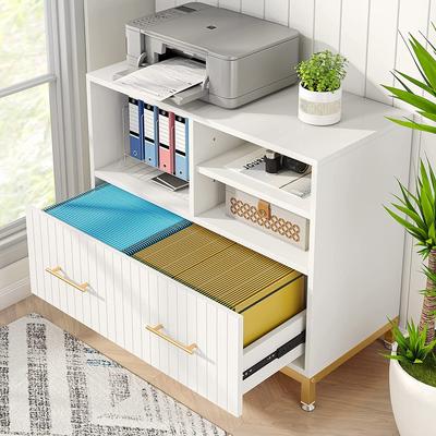 YUZHOU File Cabinet with Drawer, Letter/Letter/A4 Size, Adjustable Rod