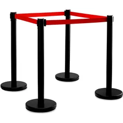 Stagecaptain PLS-200B Absperrständer Personenleitsystem schwarz 4x-SET