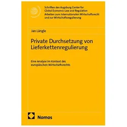 Private Durchsetzung von Lieferkettenregulierung, Fachbücher von Jan Längle