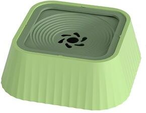 Friendly Fresh Finds Spill Proof Water Bowl For Pets With Non Slip Base Ideal For Cats And Dogs green