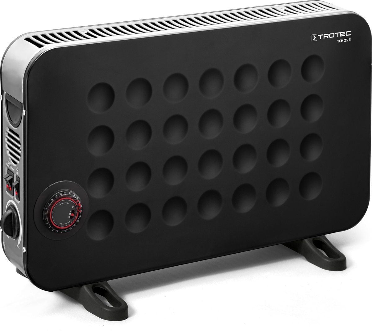 Trotec TCH 25 E Elektrische kachel met 3 standen en 2000 W - zwart