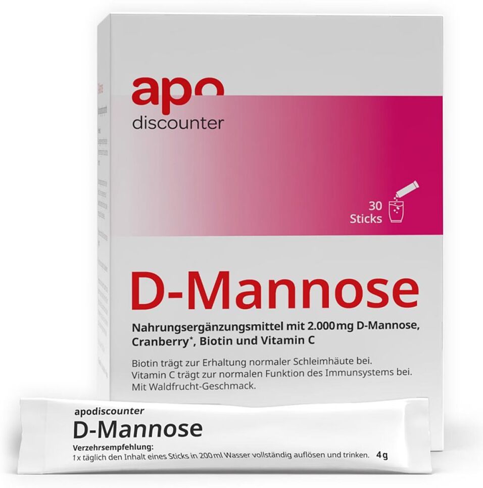 D-Mannose Sticks 2000 mg von apodiscounter
