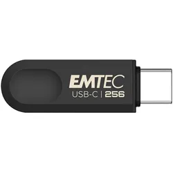 Emtec USB-Stick 3.2 C280 (256 GB, USB-C), USB Stick, Schwarz