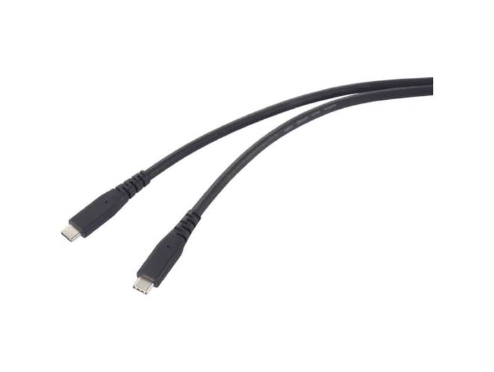Renkforce RF-6662040 USB-C-kabel USB 4.0 USB-C 1.00 m Zwart TPE-mantel