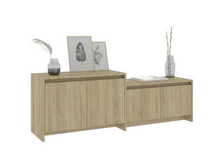 Magnifique Beige Banc TV - Meuble TV Chêne sonoma 146 5x35x50 cm - Bois d'ingénierie &&17565