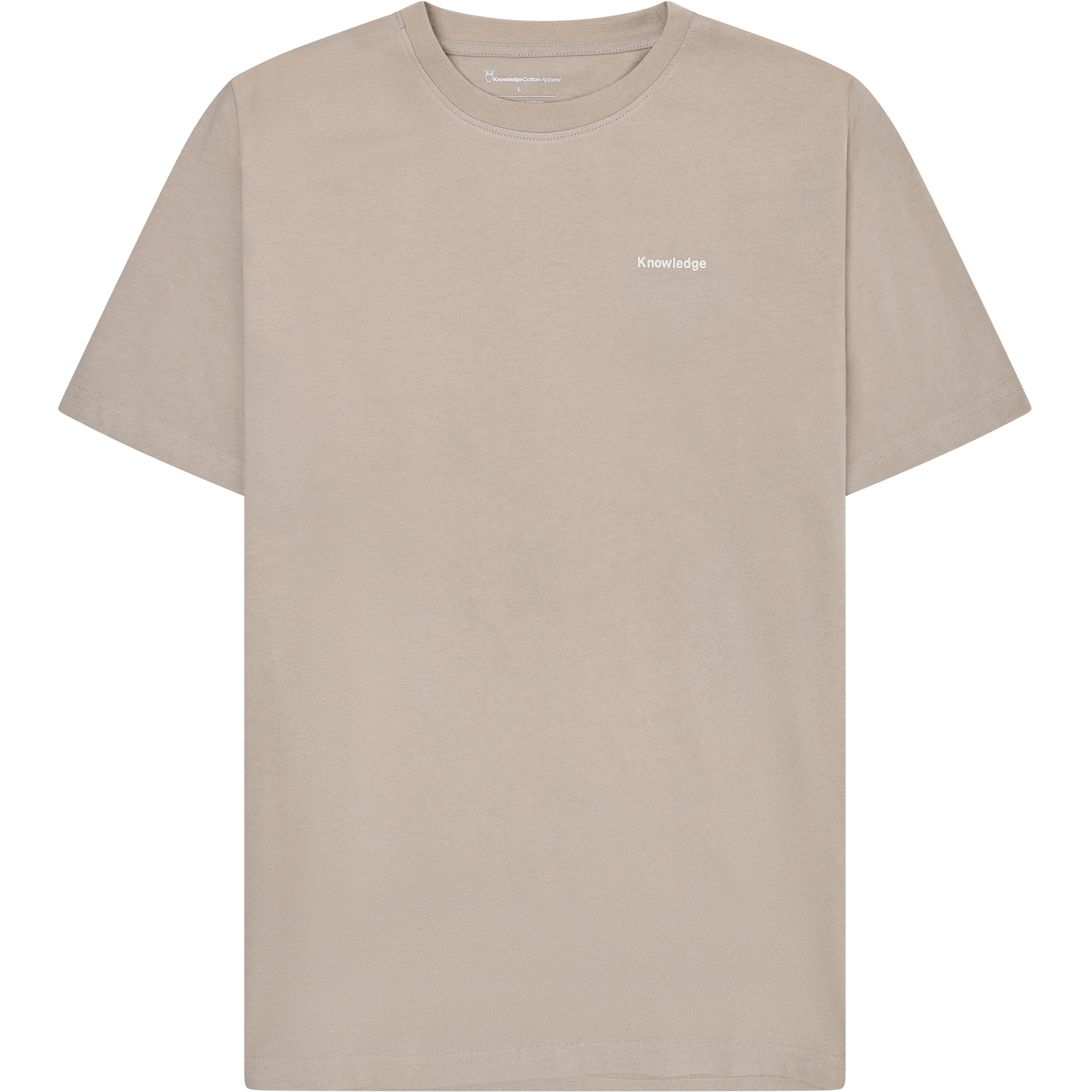 KnowledgeCotton Apparel Back Print Herren T-Shirts grau Größe S Lifestyle Hautfreundlich