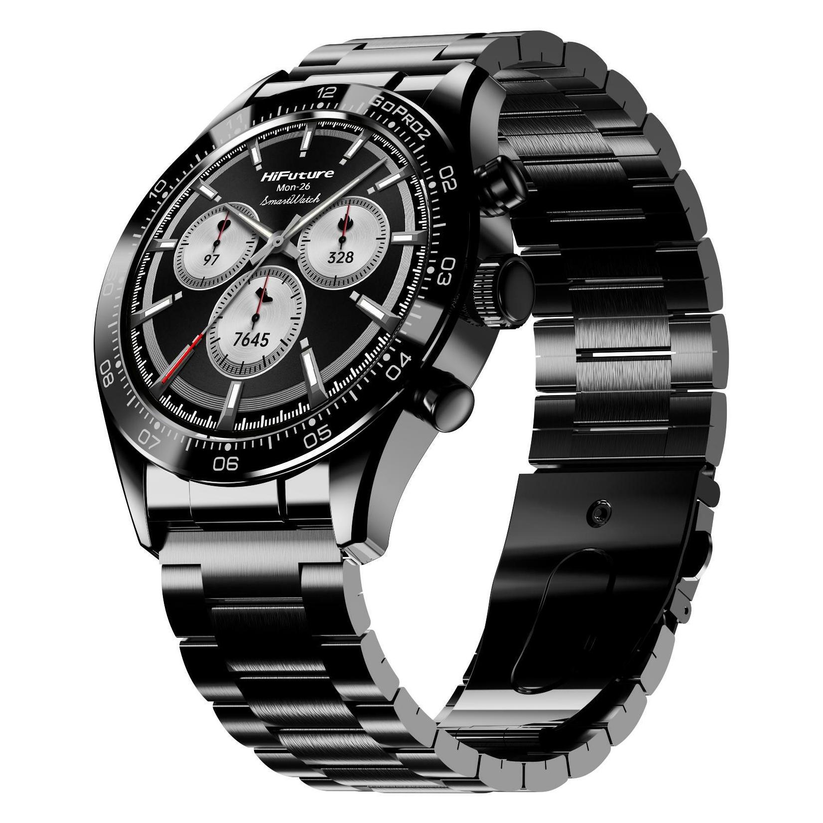 HiFuture Smartwatch GO PRO 2 Schwarz (ohne SIM) (GO PRO 2 Black)