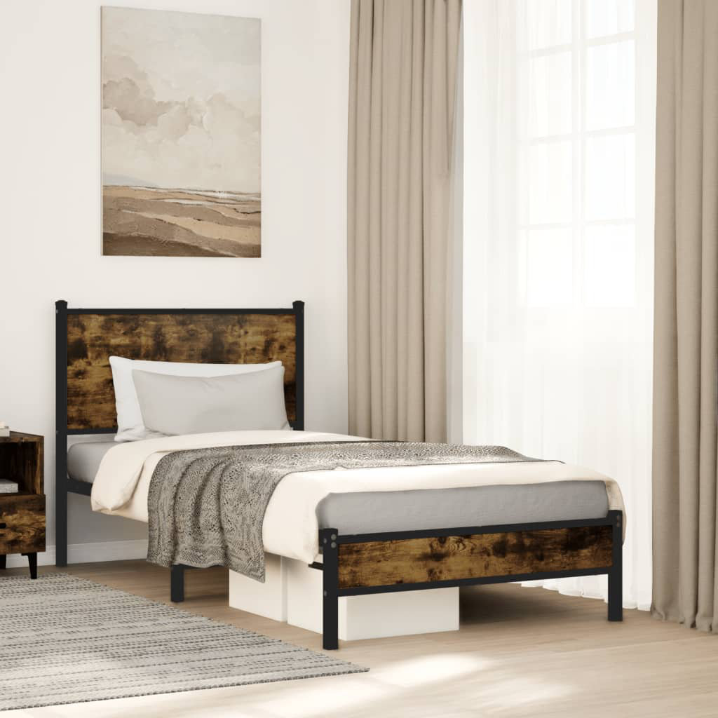 Borough Wharf Caiden Bed Smoked Oak 125 x 196 cm