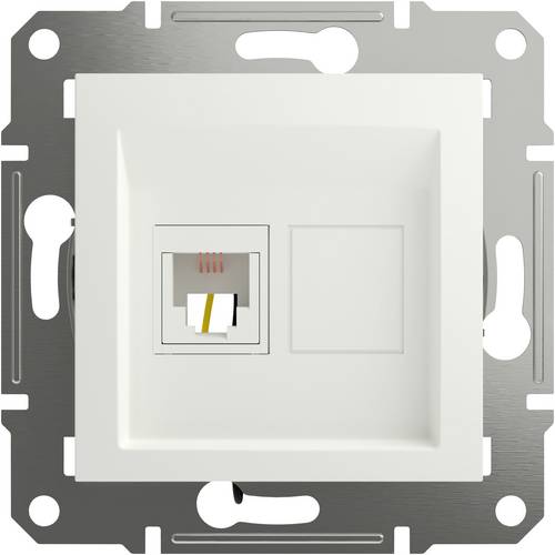 Schneider Electric RJ11-Telefondose Asfora Weiß (RAL 9003) EPH4170121D 1St.