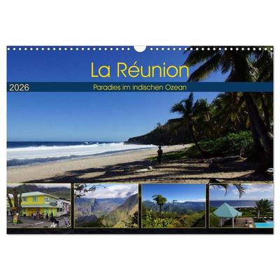 La Réunion - Paradies im indischen Ozean (Wandkalender 2026 DIN A3 quer), CALVENDO Monatskalender