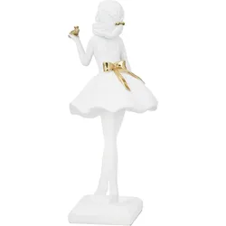 GILDE Figur Frau Froschkönig - gold|weiß