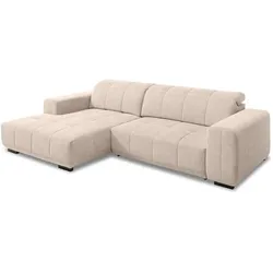 SOMETA Ecksofa Alvin Stoff Beige