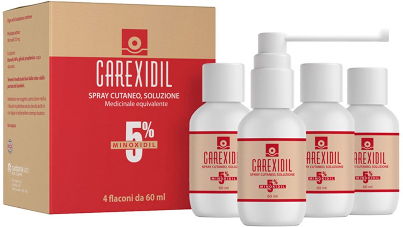 Cantabria Labs Difa Cooper Carexidil 4Fl Soluzione Cutanea 60Ml5%