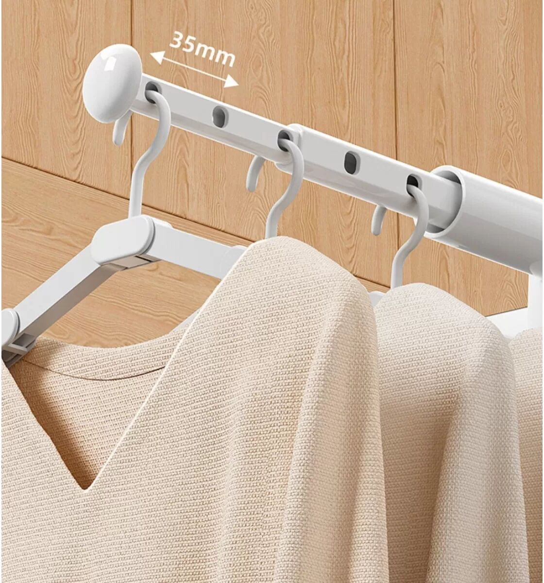 INF Séchoir à Linge Rétractable - Étendoir de Voyage (Lot de 2) - Portable & Pliable