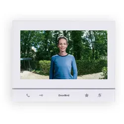 DoorBird IP Video Innenstation A1103 Polar White Edition weißer Displayrahmen