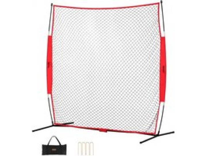 VEVOR Barrikaden-Backstop-Netz, 238 x 107 x 212 cm Ballsport-Absperrnetz, tragbare Übungsausrüstung mit Tragetasche, Schutzschirm für Baseball, Softball, Lacrosse, Fußball, Hockey-Training
