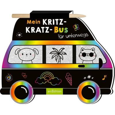 Mein Kritzkratz-Bus für unterwegs, Taschenbuch von , arsedition, 978-3-8458-6034-3
