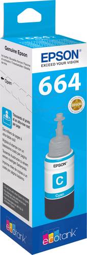 Epson C13T66424010 664 EcoTank Nachfülltinte Original Epson Cyan 70 ml