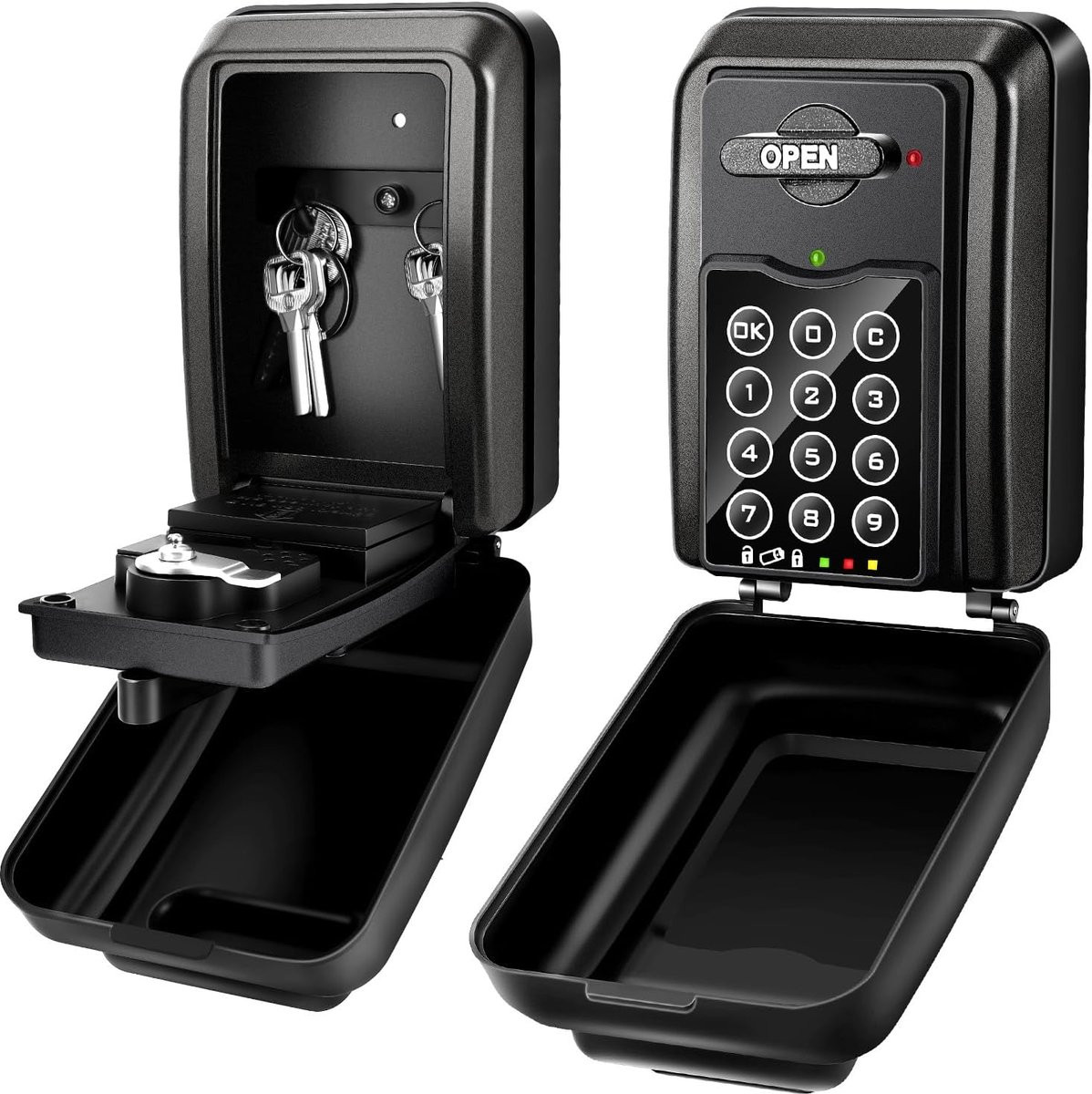 SnelShoppen Key Safe met digitale code, waterdichte sleutelkast voor wandmontage voor buiten, thuis, garage of kantoor