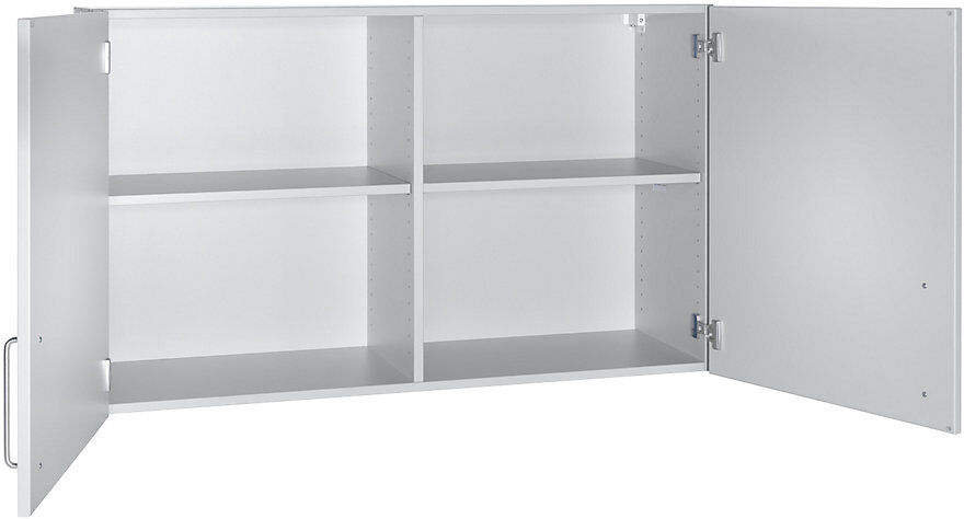 kaiserkraft Labor-Hängeschrank, 2 Flügeltüren, BxTxH 1200 x 400 x 750 mm